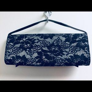 Vintage Bags - Hollywould Monroe Lace Clutch - Silver Vintage Bags - Hollywould Monroe Lace Clutch - Silver
